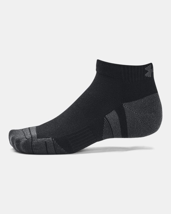 Unisex UA Performance Tech 3-Pack Low Cut Socks in Black image number 3